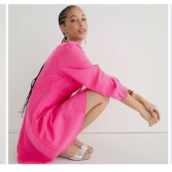 J Crew Hot Pink Sweetheart Mini Dress NWT - Picture 5 of 5